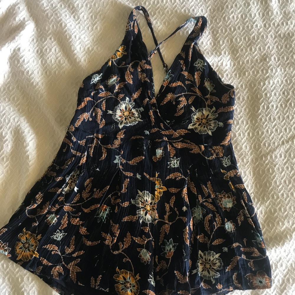 oxford circus navy romper